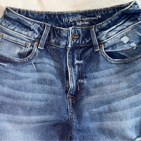 M Jeans By Maurice Women’s Dark Blue High Rise Size 4 Reg Jeans - Picture 5 of 14